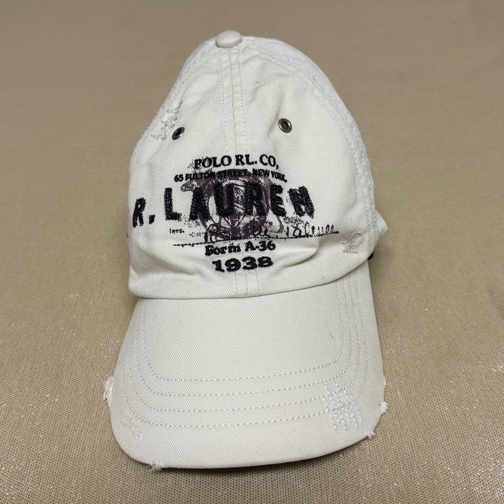 Polo Ralph Lauren Distressed Baseball Cap Rare Fishing